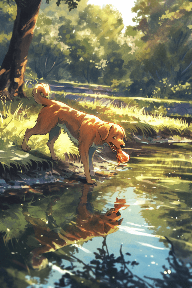  Le Chien, la Viande et le Reflet  
